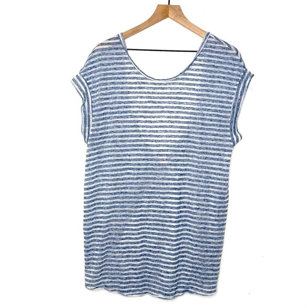 Victoria's Secret Blue and White Striped Top
